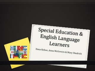 Special Education & English Language Learners