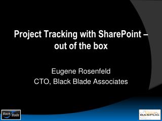 Project Tracking with SharePoint – out of the box