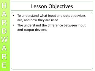 Lesson Objectives