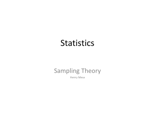 Statistics