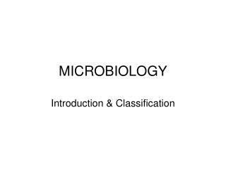 MICROBIOLOGY