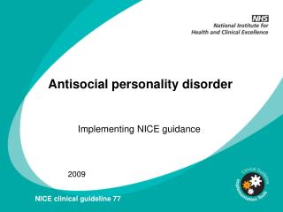 Antisocial personality disorder