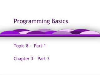 PPT - Programming Basics PowerPoint Presentation, free download - ID ...