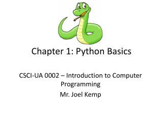 PPT - Chapter 1: Python Basics PowerPoint Presentation, Free Download ...