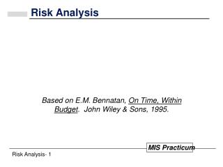 Risk Analysis