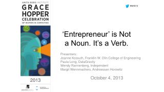 ‘Entrepreneur’ is Not a Noun. It’s a Verb.
