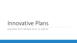 Innovative Plans