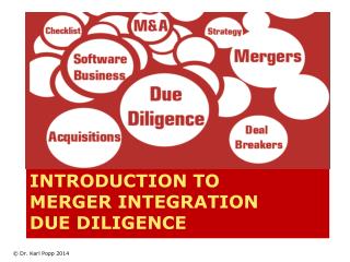 Due Diligence for succesful post merger integration