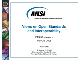 Views on Open Standards and Interoperability