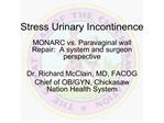stress urinary incontinence
