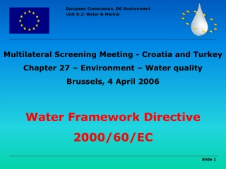 Water Framework Directive 2000/60/EC