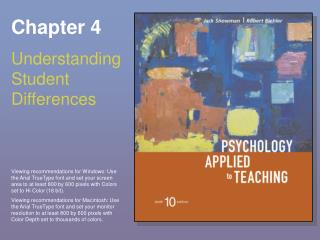 Chapter 4 Understanding Student Differences