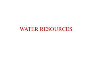 WATER RESOURCES