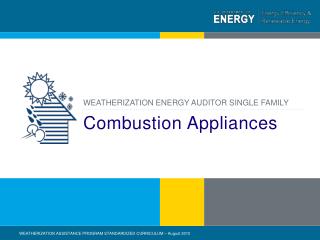 Combustion Appliances