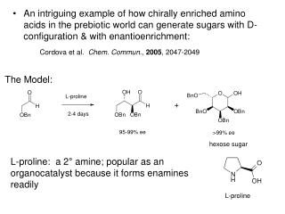 An intriguing example of how chirally enriched amino acids in the prebiotic world can generate sugars with D-configurati