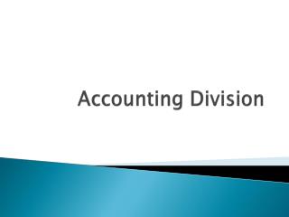 Accounting Division