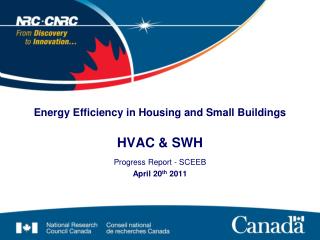 Energy Efficiency in Housing and Small Buildings HVAC & SWH