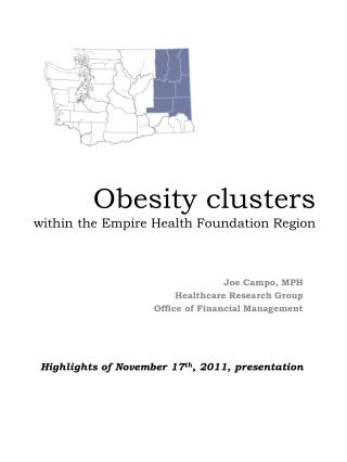 Obesity clusters within the Empire Health Foundation Region