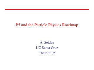 P5 and the Particle Physics Roadmap