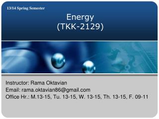 Energy (TKK-2129)