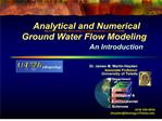 ground water flow modeling