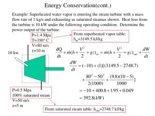 Energy Conservation(cont.)