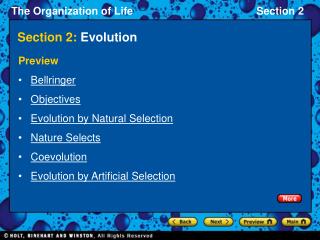 Section 2: Evolution