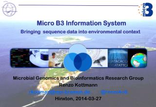 Micro B3 Information System Bringing sequence data into environmental context