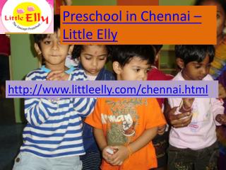 preschool in chennai