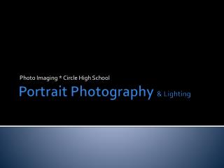 Portrait Photography & Lighting