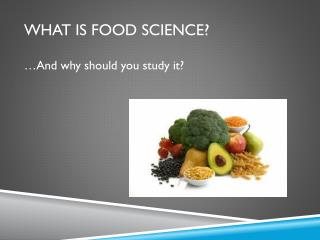 presentation topics in food science