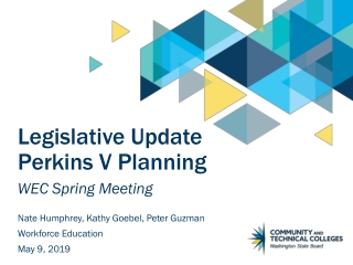 Legislative Update Perkins V Planning