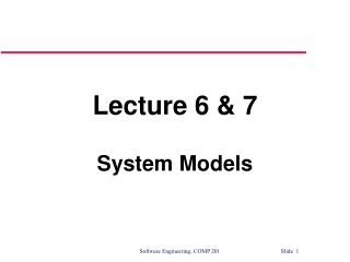 Lecture 6 & 7