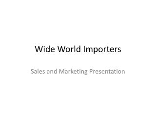 Wide World Importers