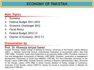 PPT - ECONOMY OF PAKISTAN PowerPoint Presentation, Free Download - ID ...