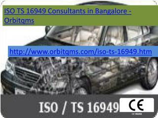 iso ts 16949 consulting service in bangalore