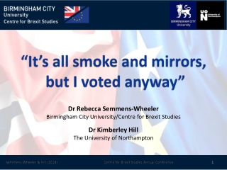 “It’s all smoke and mirrors, but I voted anyway”