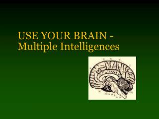 USE YOUR BRAIN - Multiple Intelligences