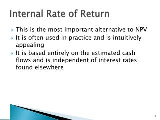 PPT - Internal Rate of Return PowerPoint Presentation, free download ...