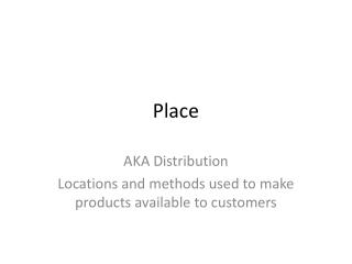 Place