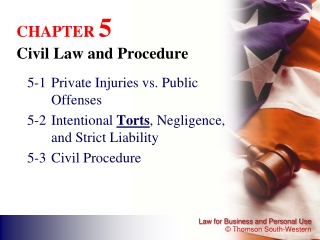 CHAPTER 5 Civil Law and Procedure
