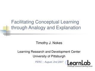 Facilitating Conceptual Learning through Analogy and Explanation