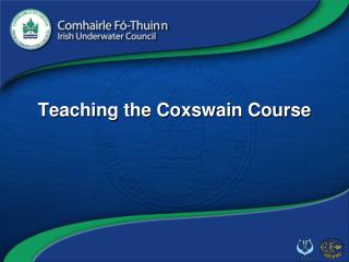 Teaching the Coxswain Course