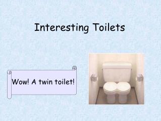 Interesting Toilets