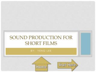 Sound Production for Short Films