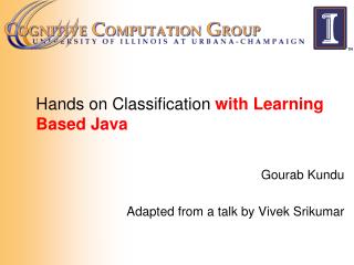 Hands on Classification with Learning Based Java