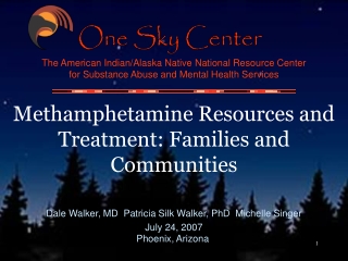 Methamphetamine Resources and Treatment: Families and Communities
