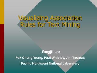 Visualizing Association Rules for Text Mining