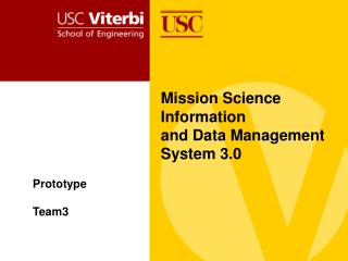 Mission Science Information and Data Management System 3.0