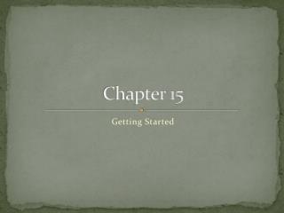 Chapter 15